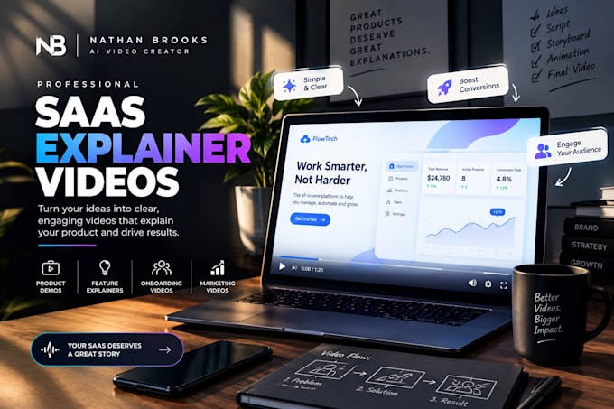 create an ai saas explainer video for your software