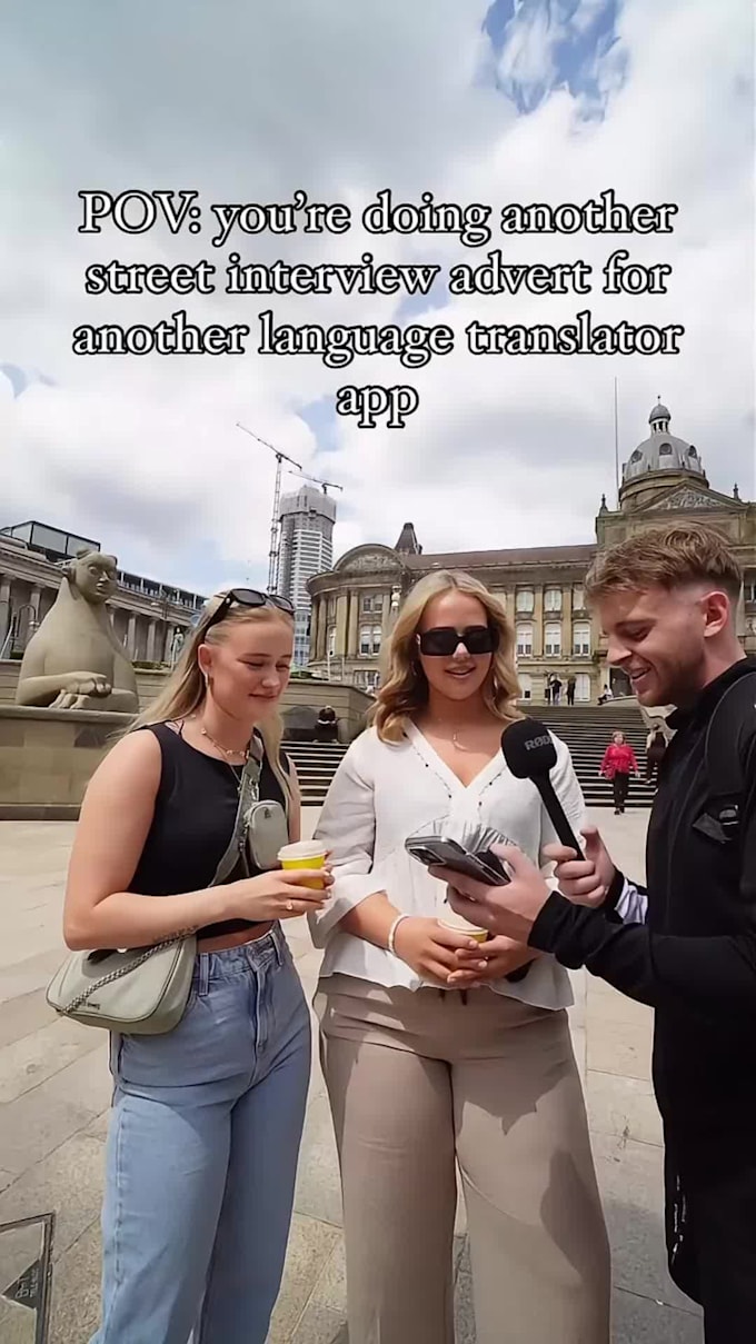 create street interview ugc content for your products, app brand