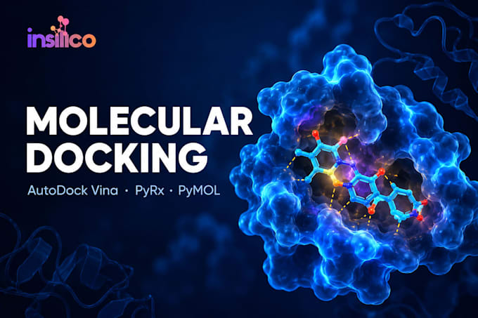 molecular docking with autodock vina, pyrx, moe and interaction analysis