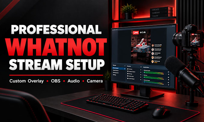 setup and customize your whatnot live stream and overlay