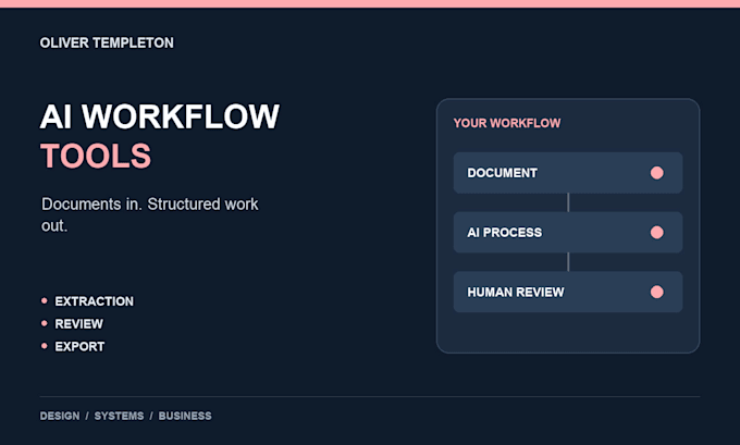 build a custom ai document workflow or business automation tool