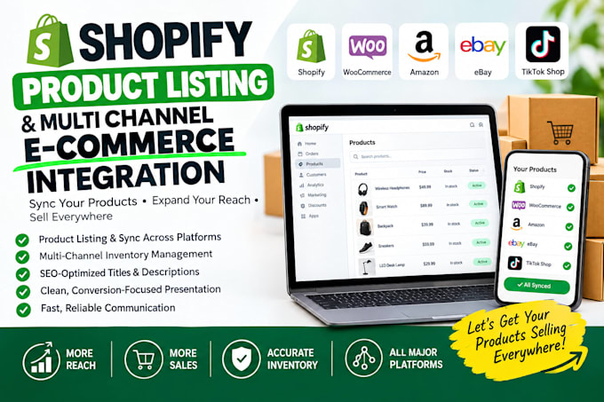 do shopify product listing and multi channel ecommerce integration