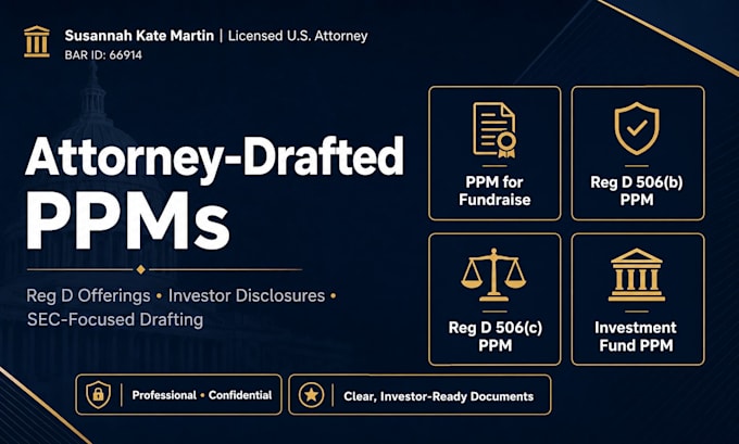 draft a professional private placement memorandum ppm for your fundraise