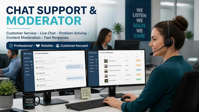 provide excellent online chat support and moderation