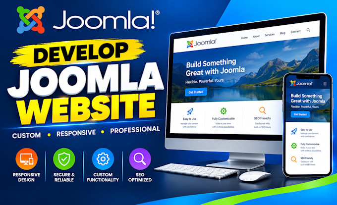 develop joomla website, upgrade fix or migrate joomla to wordpress shopify wix