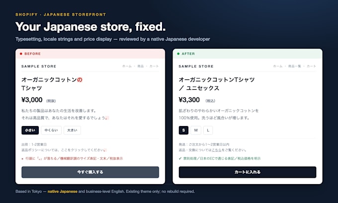 fix japanese locale and theme display issues on your shopify store