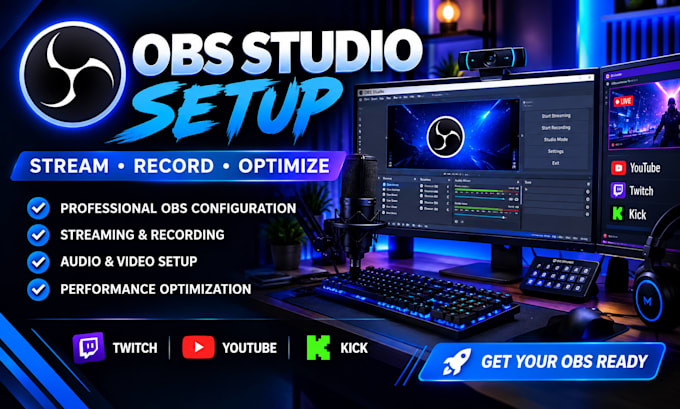 setup and optimize obs studio for streaming and recording