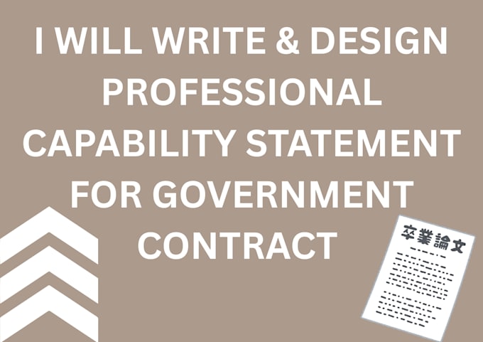 design capability statement in your business