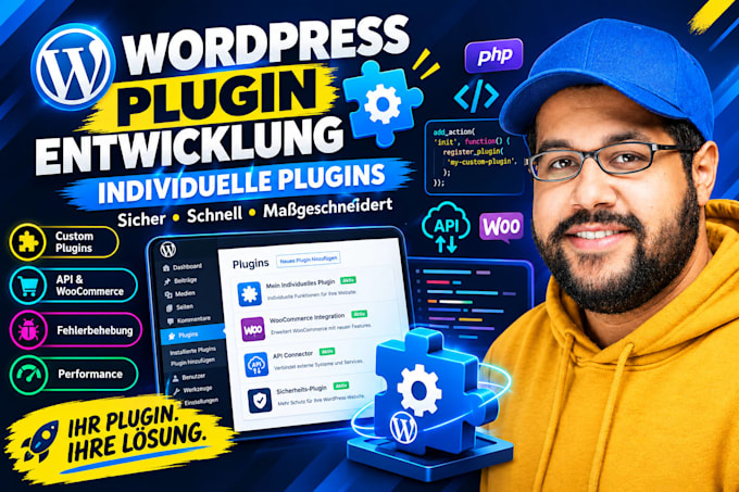 develop, customize or fix wordpress custom plugin, woocommerce plugin and apis