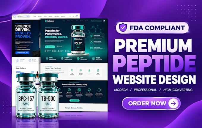build an fda compliant peptide website on woocommerce
