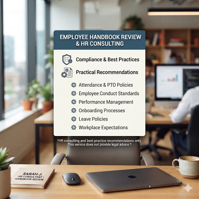 draft and or review your employee handbook