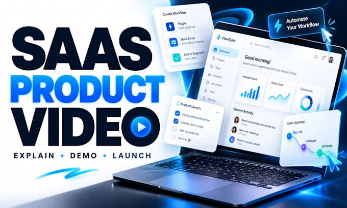 create a saas explainer video and product demo video