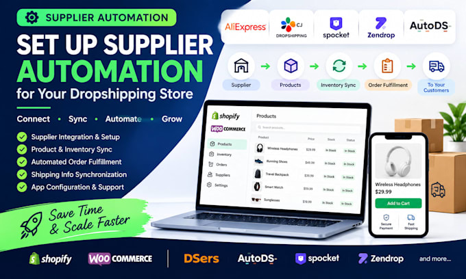 set up supplier automation for your dropshipping store