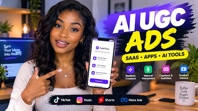 create engaging ai ugc video ads for saas apps ai products techs and ai tools