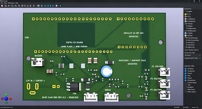 develop pcb design esp32 s3, stm32 firmware for automotive and embedded systems