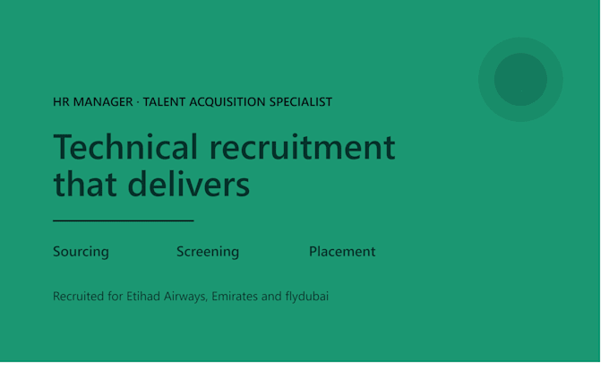 be your technical recruiter for developers and IT roles