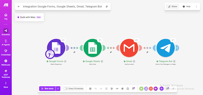 build automated workflows using make and notion