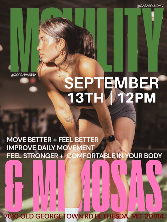 create a flyer or banner for your event