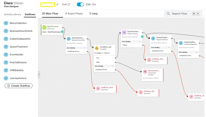 build and optimize webex contact center flows
