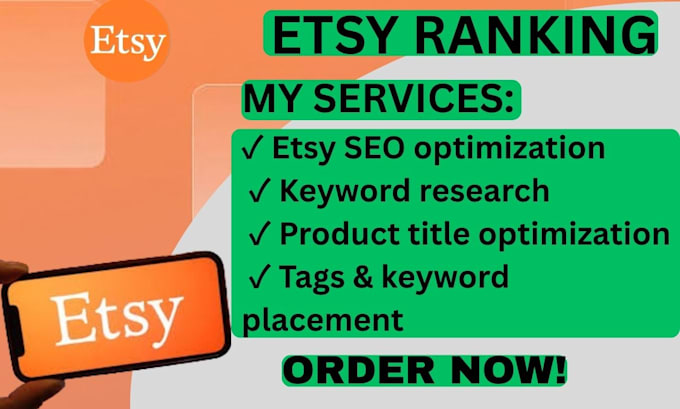 do etsy SEO, keyword research and listing optimization