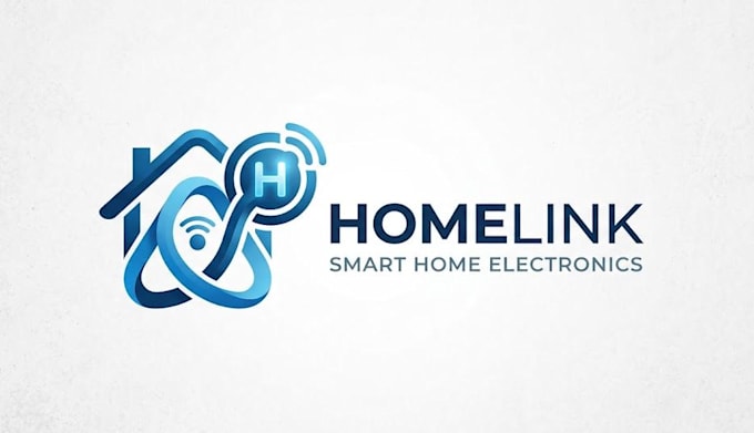 create a modern smart home electronics logo