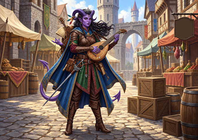 draw portraits of dnd characters, oc or game character