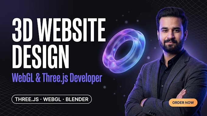 build a 3d webgl website with three js interactive 3d landing page design