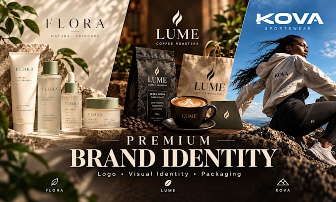 create a premium brand identity and visual direction