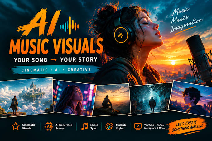 make a cinematic ai generated music video