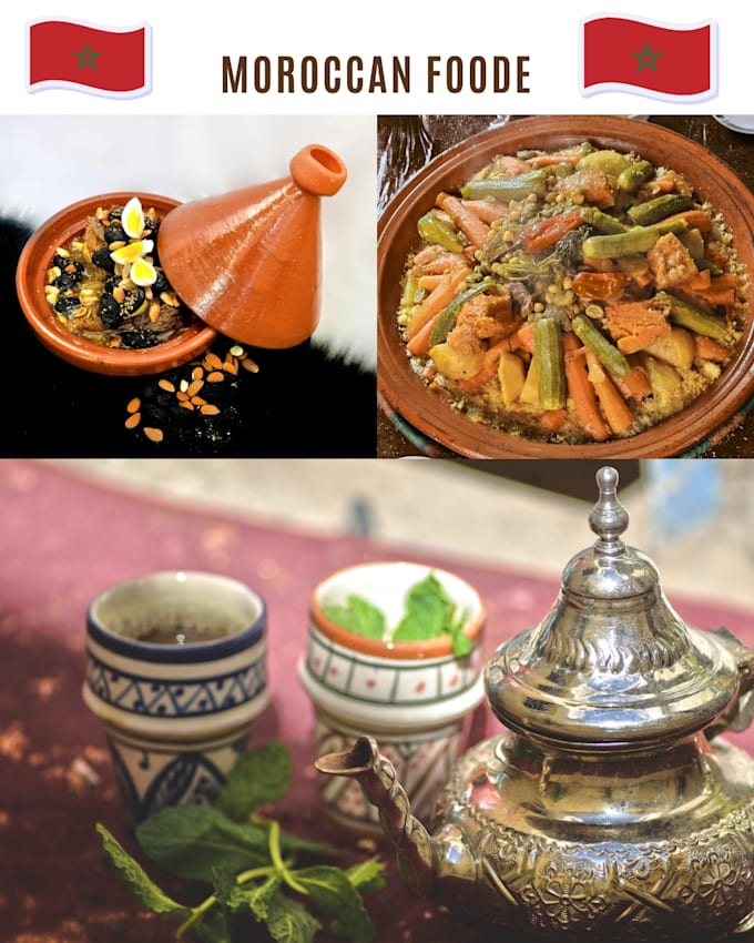 design a professional moroccan food logo