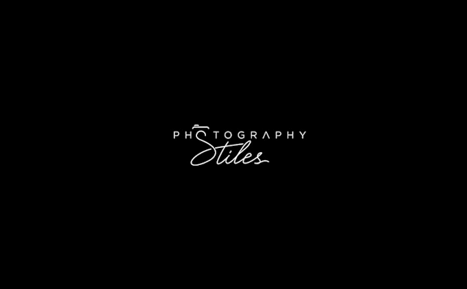 create minimalist wedding photography logo design