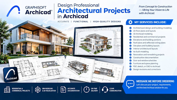 design professional architectural projects in archicad