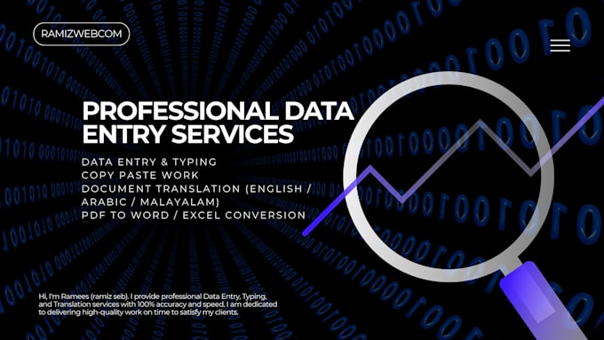 do professional data entry typing and translation