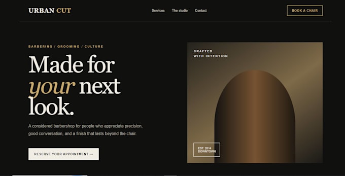develop a professional custom website with coding