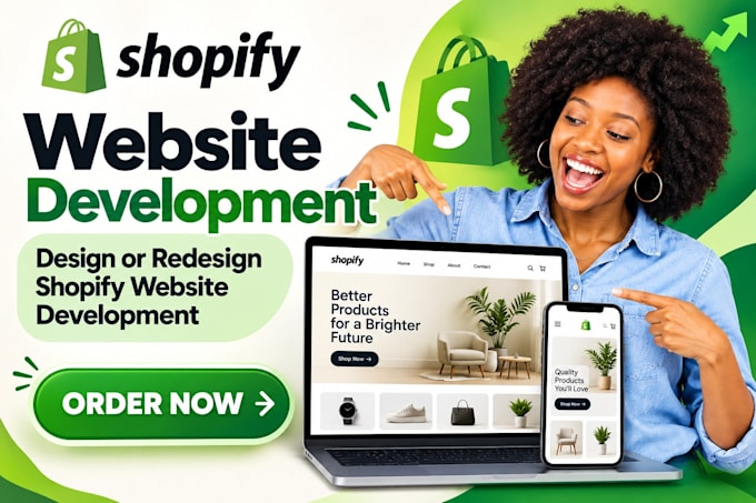 do shopify website design or redesign and create shopify cro ecommerce store