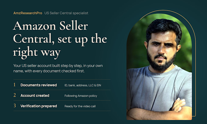 create amazon seller central account in USA