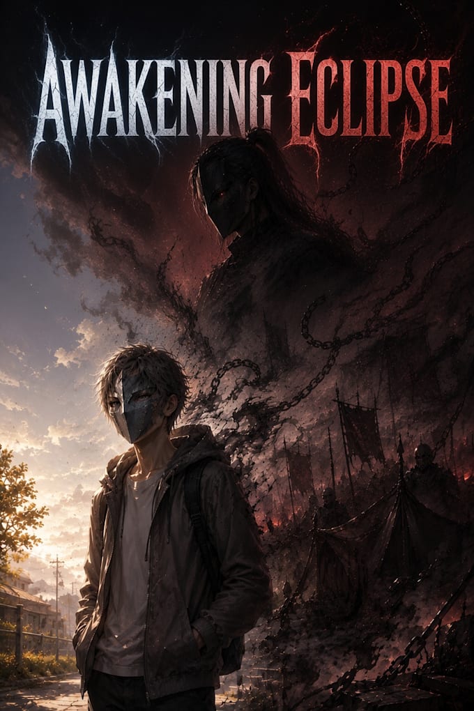 do book cover illustrator dark fantasy and anime style