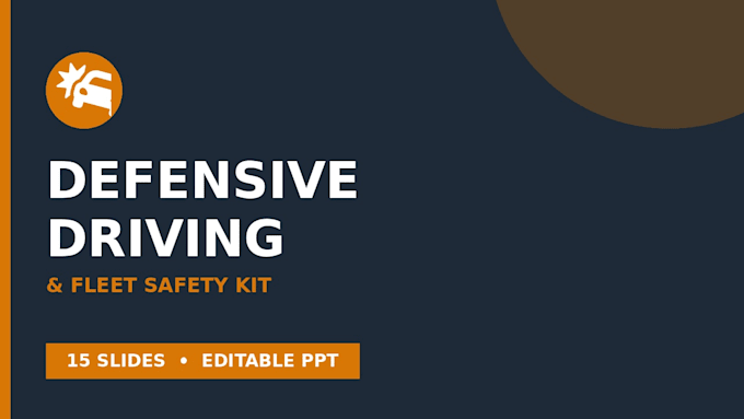 create a defensive driving, fleet safety training powerpoint
