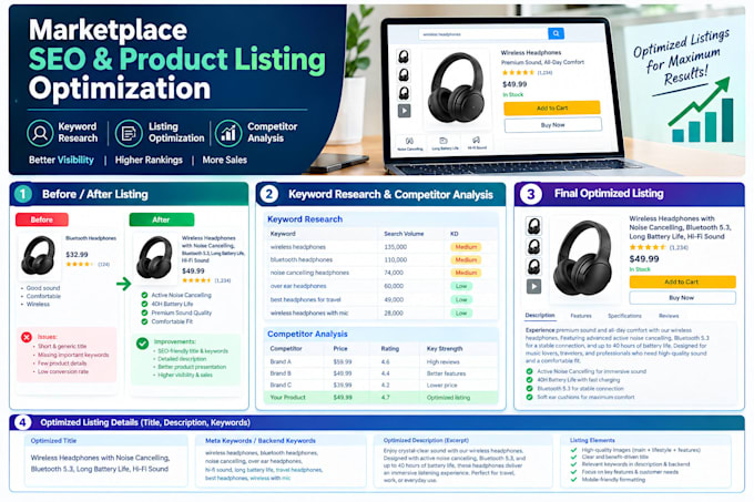 optimize your marketplace product listing with SEO