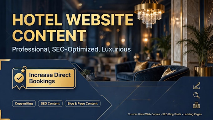 write professional website content for your hotel