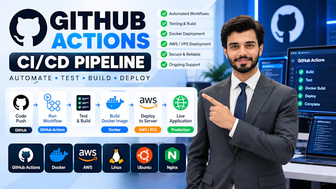 setup github actions cicd pipeline for automated deployment