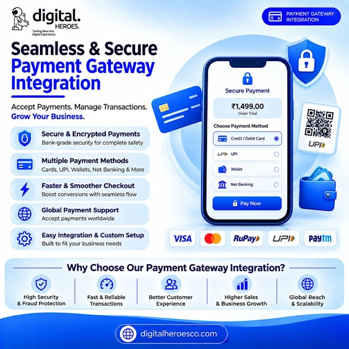 integrate secure payment API, payment gateway and wallet system