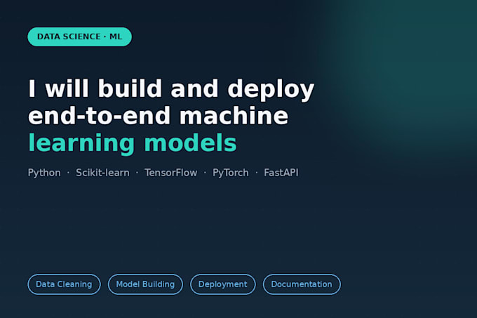 build and deploy end to end ml models with python