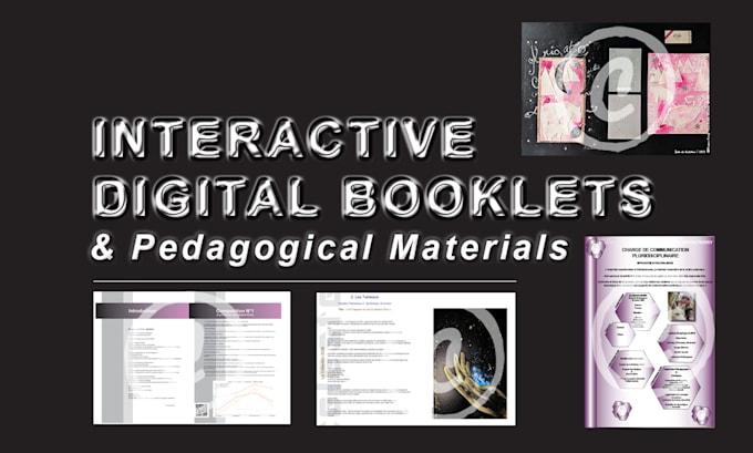 design an interactive digital booklet educational material