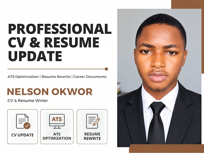 update, rewrite and optimize your CV or resume