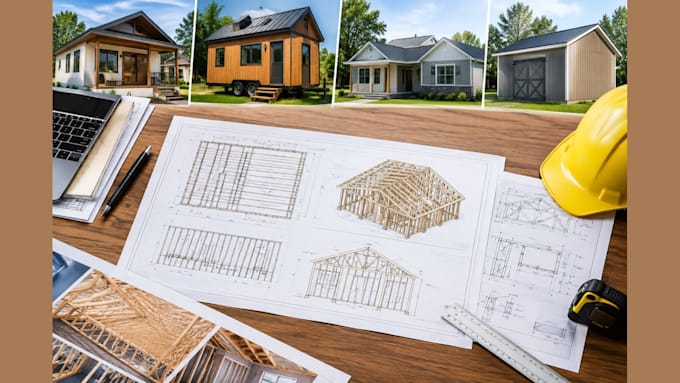 design structural framing plans for adu, tiny house, modular home and shed
