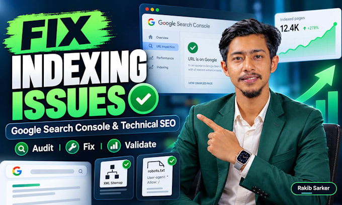 fix google search console indexing and technical seo issues