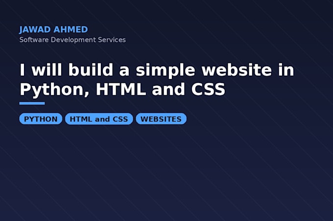 build a simple website or basic desktop tool in python