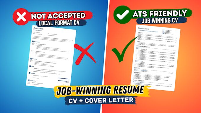 build a job winning resume CV , cover letter for your career