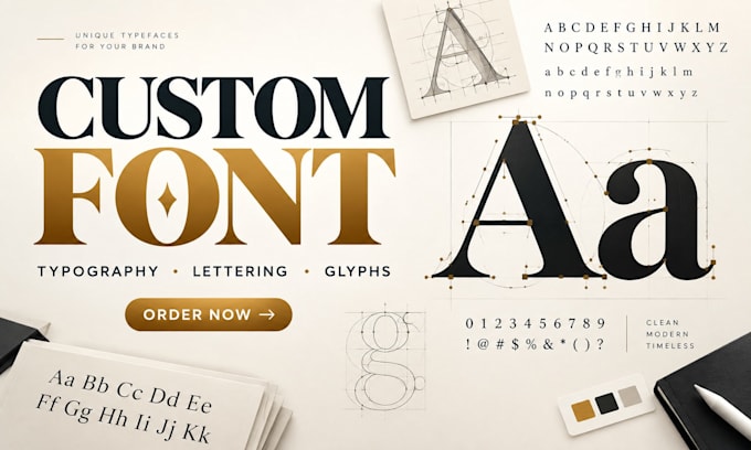 design a custom font or typeface for your brand
